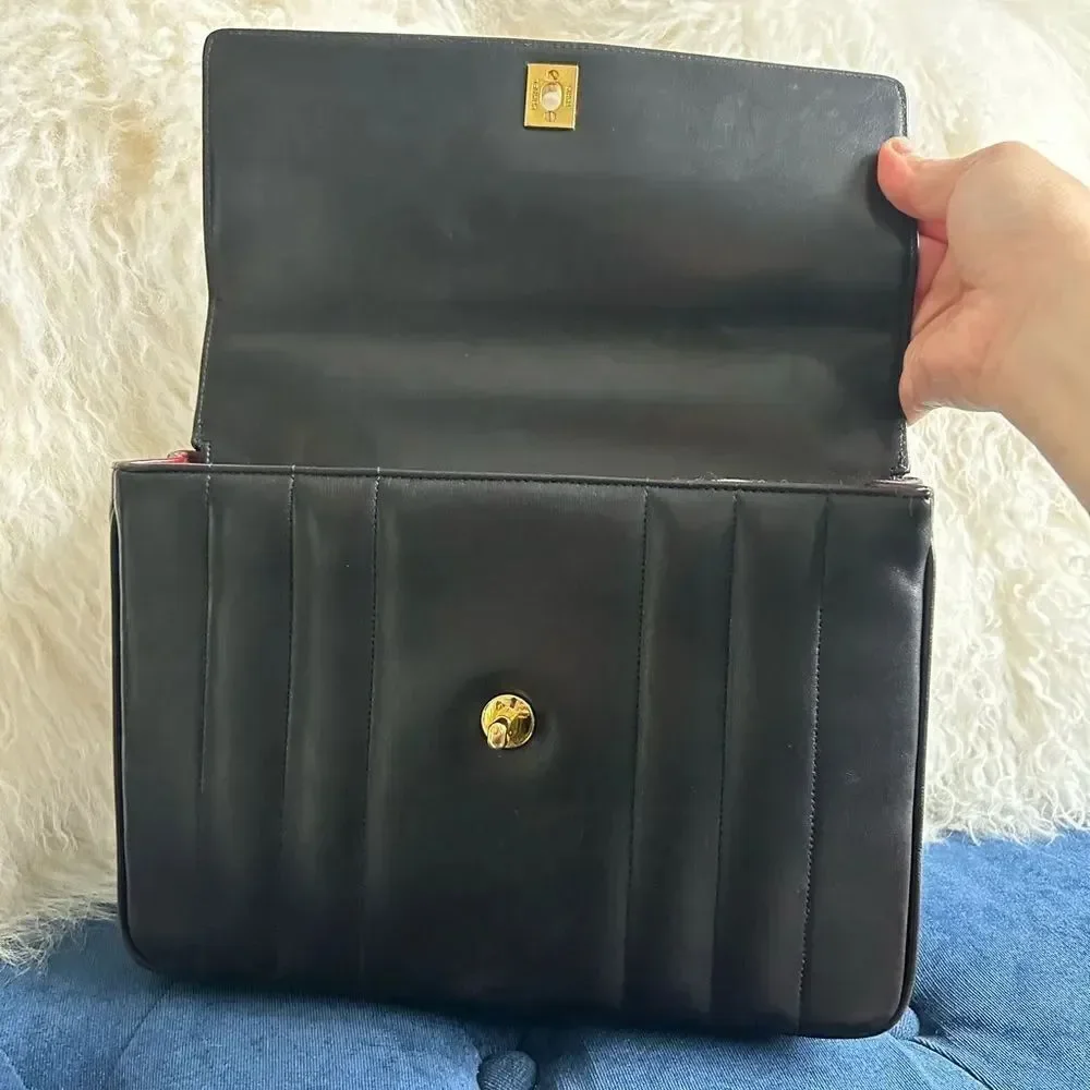 CHANEL Pre-Owned 1994-1996 Lambskin Mademoiselle Kelly Top Handle Bag handbag